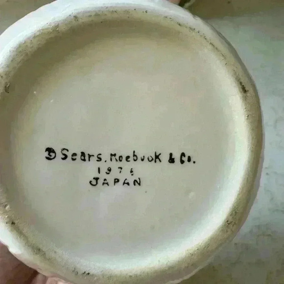 1976 Mushroom Sears Roebuck Vintage Ceramic 8 piece set Containers with Lids - Picture 5 of 9